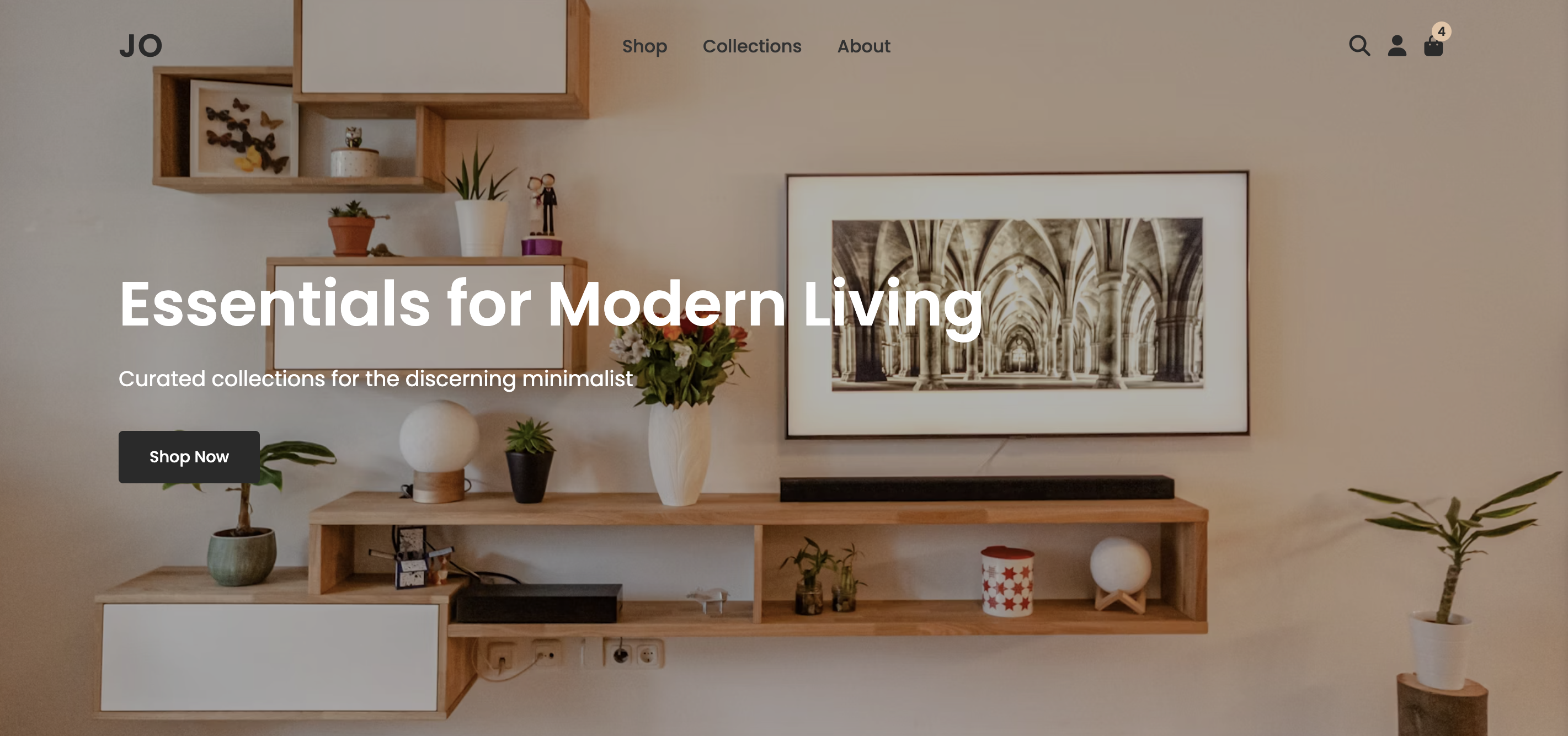 JO Essentials e-commerce website design - Online store development by Verto Media